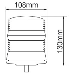 Girofar LED compact cu un puncte de prindere Girofar LED compact cu un puncte de prindere